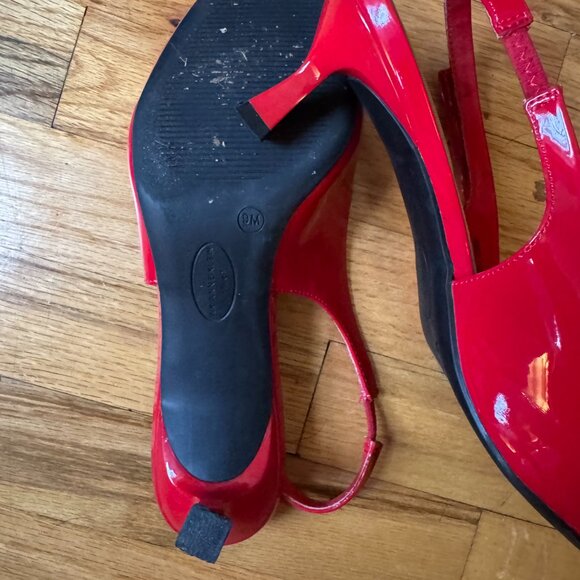 Red Slingback Kitten Heel - Picture 6 of 7